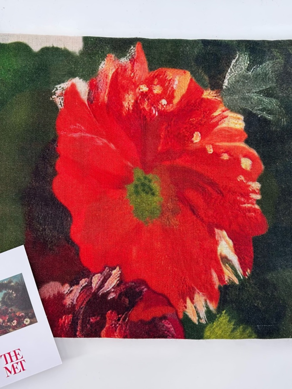 The Met Delacroix Basket of Flowers scarf